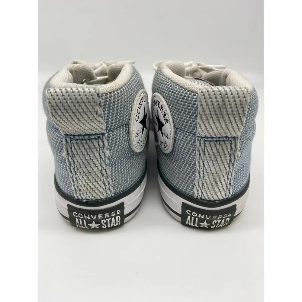 Converse Chuck‎ Taylor Youth Sz 1 All Star High Top Sneakers Unisex Gray/White